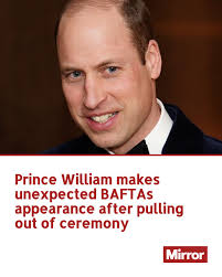 Prince William made a U-turn appearance at the BAFTA Film Awards.
