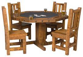 Free shipping & best price guarantee. Convertible Poker Dining Table With Chairs Rustic Dining Sets By Sawyer Twain Houzz