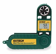 EXTECH, 20 fpm Air Velocity Resolution, Dew Point/Relative ...
