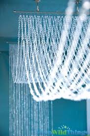 Diamonds Non Iridescent Led Ceiling Drape Canopy Warm White 15 Feet Long Premium Quality Beads Ceiling Draping Ceiling Curtains Wedding Canopy