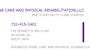 This includes chronic or acute back pain and neck pain conditions due to a spinal injury. 1891816914 Npi Number Advanced Spine Care And Physical Rehabilitation Llc Jackson Nj Npi Registry Medical Coding Library Www Hipaaspace Com C 2021