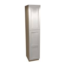 Newport Assembled 18x90x24 In Pantry Cabinet Right Hand In Pacific White Linen Cabinet Utility Cabinets Home Decorators Collection