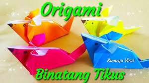 Origami Binatang Tikus Youtube