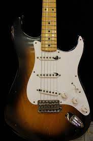 Holly blew everyone out of the water when he began to use the strat for rock 'n' roll. Fender Strat Buddy Holly Tribute Electric Guitar Electric Guitar Buddy Holly Cool Guitar