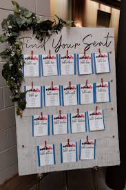 Wedding Reception Seating Chart For An Industrial Chic Theme