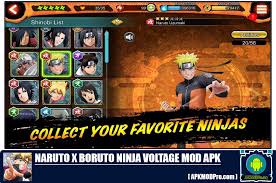 Download Naruto X Boruto Ninja Voltage Mod Apk 4 1 0 Unlimited Money Apkmodpro