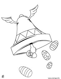 Coloriage paques dessin imprimer gratuit. Coloriage La Cloche Et Oeufs De Paques Dessin Paques A Imprimer