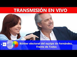 El frente de todos es la coalición política gobernante en argentina, a raíz de su triunfo en las elecciones presidenciales de 2019, en la que resultó . Envivo Bunker Electoral Del Equipo De Fernandez Frente De Todos Youtube