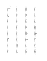 4th grade spelling list 30 from home spelling words where fourth graders can practice, take spelling tests or play spelling games free. 3rd And 4th Grade Spelling Bee List Manualzz