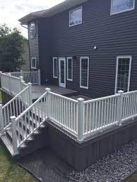 See how this small house was expanded. Trunate Construction On Twitter Before And After A Complete Make Over With Trex Company Islandmist Decking Skirting Classic White Rail Lacombe