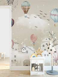 Peel And Stick Removable Kids Wallpaper Cartoon Winter Etsy In 2020 Kids Wallpaper Kids Room Wall Murals Nursery Wallpaper