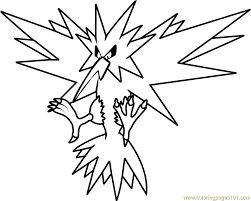 You can download free printable pokemon coloring pages at coloringonly.com. Zapdos Pokemon Coloring Page For Kids Free Pokemon Printable Coloring Pages Online For Kids Coloringpages101 Com Coloring Pages For Kids