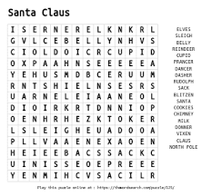 In daily word search, your computer becomes the pencil and the eraser. Christmas Word Search