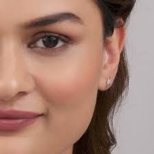 Buy Gold Floral Impressions Diamond Earrings Online