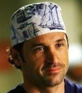 Derek, man of many scrub caps. : r/greysanatomy