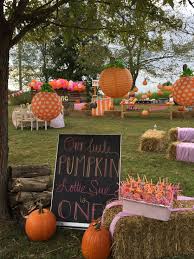 Pumpkin And Pink Party First Birthday Party Pumpkin Party Our Little Pumpkin Is On Pumpkin Patch Birthday Party Pumpkin 1st Birthdays Pumpkin Patch Birthday