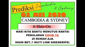 Prediksi Togel Cambodia Sydney Sabtu 2 Mei 2020 Youtube