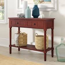 Regan 35 8 Solid Wood Console Table Console Table Decorating Wood Console Marble Console Table