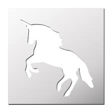 Pochoir Licorne Pochoir Licorne Et Art