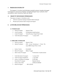 Contoh surat persetujuan peminjaman uang. Contoh Kertas Kerja Perniagaan Pusat Sehenti Servis Kereta