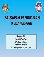 Falsafah dan pendidikan di malaysia edu3101. Kuliah 7 Bab 4a Falsafah Pendidikan Kebangsaan Fpk Pptx Falsafah Pendidikan Kebangsaan Disediakan Oleh Marina Haji Abdul Majid Abd Razak Bin Kaprawi Course Hero