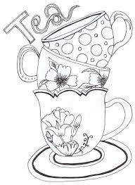 Teapot Print Coloring Pages For Kids And For Adults Printable Stencil Patterns Stencils Printables Coloring Pages