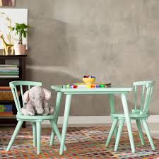 Nicklas Kids 3 Piece Windsor Writing Table And Chair Set In 2020 Kids Table And Chairs Table And Chair Sets Toddler Table And Chairs