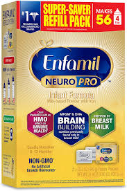 Baby formula can be an expensive monthly cost. Amazon Com Enfamil Neuropro Baby Formula Inspired By Breast Milk Brain And Immune Support With Dha Iron Prebiotics Non Gmo Refill Box 31 4 Oz Health Personal Care