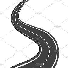 Winding Road Clipart Design Business Illustration Winding Road
