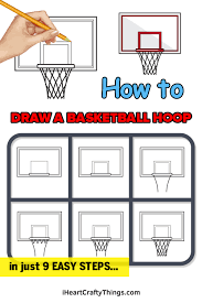 33kb, basketball net coloring pages drawing picture with tags: Basketball Hoop Drawing How To Draw A Basketball Hoop Step By Step