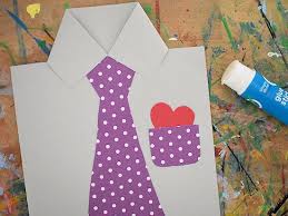 father s day shirt and tie card our kid things