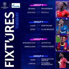 Get news, statistics and video, and play great games. Uefa Champions League 2020 21 Match Day 1 Fixtures And Team News