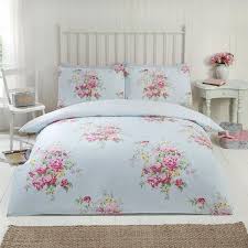Seamless floral pattern with blue rose and. Maisie Floral Roses King Duvet Cover Set Reversible Bedding Teal Ebay
