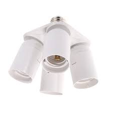 Wholesale 4 E27 Base Sockets In 1 Splitter Light Lamp Bulb Adapter Holder Practical Lamp Base E27 From China
