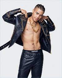Jeremy Scott Goes Bold For Moschino Tv H M Collection Menswear Moschino Leather Jacket