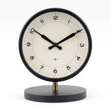 Table Clock Matte Black Threshold In 2020 Clock Table Clock Analog Alarm Clock
