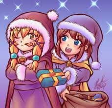 Hat Kid And Mustache Girl Christmas Eve By Thaumana On Deviantart A Hat In Time Character Art Girl With Hat