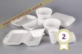 A polystyrene container or cup easily. Designed4trash Award Styrofoam Containers Zero Waste Europe