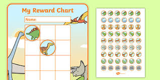 Free Dinosaur Sticker Reward Chart 30mm Dinosaur