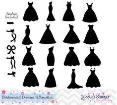 Download Bridesmaid Dress Svg Google Search Dress Silhouette Dress Clipart Silhouette Clip Art