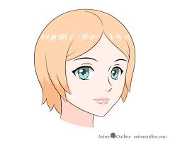 I don't draw in anime style. How To Draw An Anime Female Face 3 4 View Animeoutline