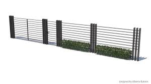 Modern Fence 3d Model Turbosquid 1249431 In 2020 Modern Fence Modern Fence Design Fence Design