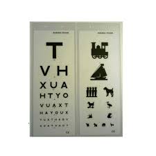 Eye Test Charts Double Sided 3m