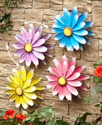 Pergolas, light poles & outdoor furniture. Metal Garden Spinner Wall Flowers The Lakeside Collection