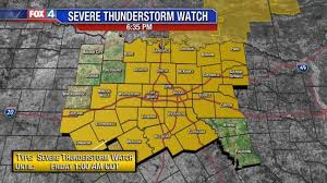 Severe thunderstorm 'watch' areas, are typically areas that are showing signs of producing severe weather (thunderstorms in particular) ahead of any development occurring. Severe Thunderstorm Watch Issued For Large Portion Of North Texas