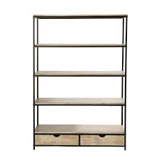 Regal Im Industrial Stil Aus Massivem Tannenholz Und Metall Maisons Du Monde Kayu Rak Besi