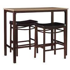 When looking for your next dining table and chairs, there are a few things you'll want to keep in mind. 3pc Betty Pub Dining Sets Wood Brown Linon Target