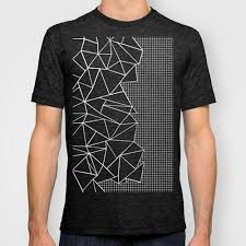 Black And White Squares Shirt Ab Outline Grid On Side Black Awesome Shirt Designs Shirt Print Design Trendy Shirt Designs