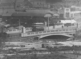 A Trolley Bus Crossing Exeter Bridge In The 1930s The Council House Is Under Construction Ghost Of Christmas Past Council House London Transport