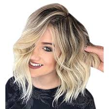 Unlike straight hair that requires knowing your way around heat tools, the best curly hair wigs. Buy Clearance Ombre Blonde Curly Short Wig Women Girls Natural Looking Fluffy Wavy Full Wigs Heat Resistant Synthetic Party Hair Wig Online In Turkey B07v2hxh58